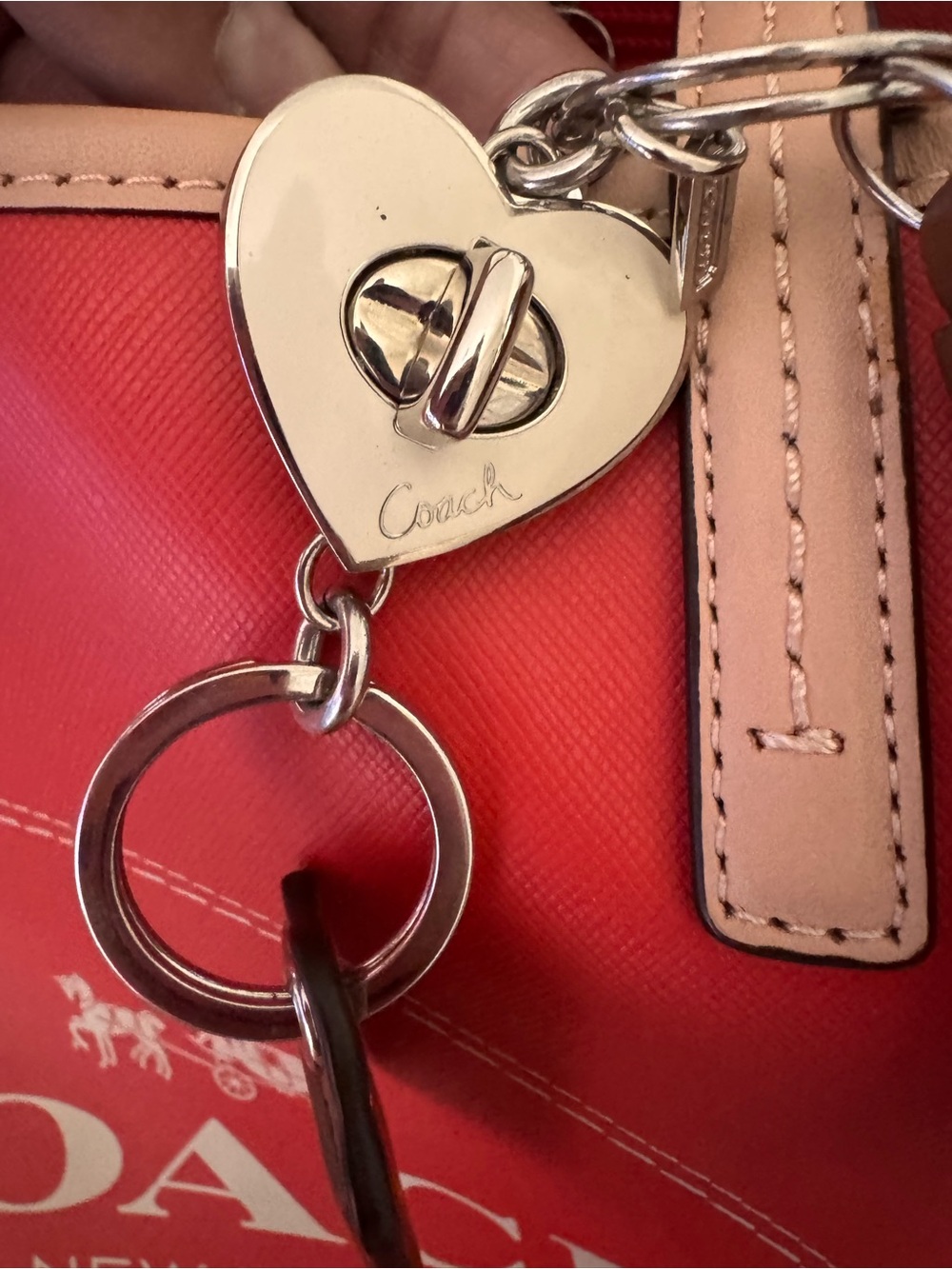 Coach New York Red Tote with Tan Handles bundle deal - Picture 11 of 11